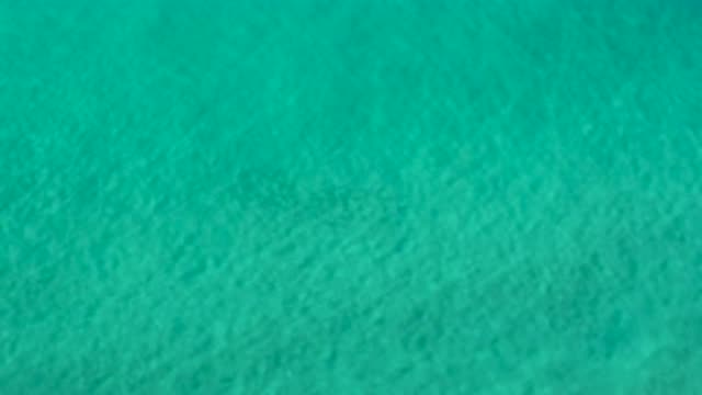 LOS CABOS MEXICO-2020: Calm Green Ocean Waves Moving