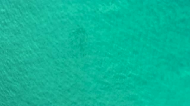 LOS CABOS MEXICO-2020: Top View Shot Of The Calm Green Waters Of The Ocean