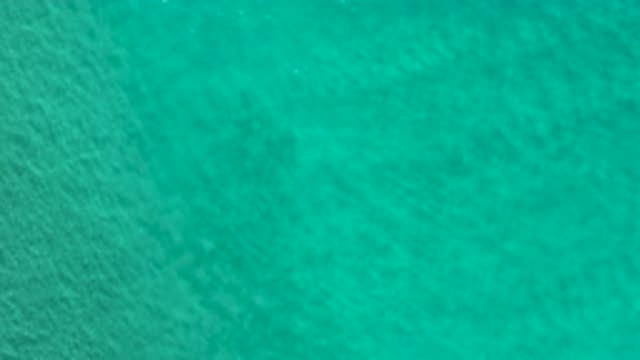 LOS CABOS MEXICO-2020: Bird's Eye View Of Calm Ripples Of Green Sea Water