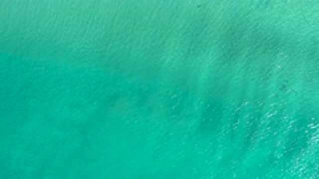 LOS CABOS MEXICO-2020: Calm Ocean With Subtle Ripples Revealing Crashed Object