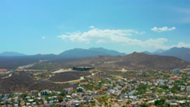 LOS CABOS MEXICO-2020: Suburban Residential Area With Inland Geographical Features