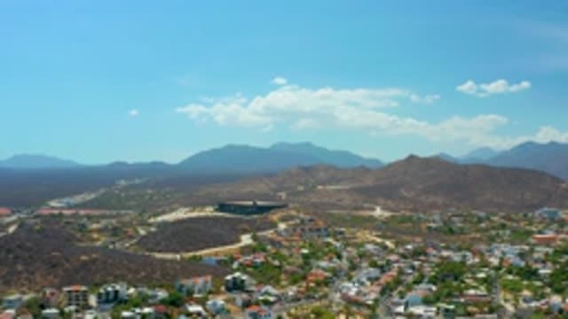 LOS CABOS MEXICO-2020: The Long View Of The Blue Sky Near Mount City