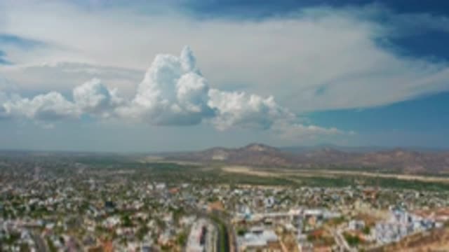 LOS CABOS MEXICO-2020: The View Is Impressive We Can See A Rather Calm Little Village