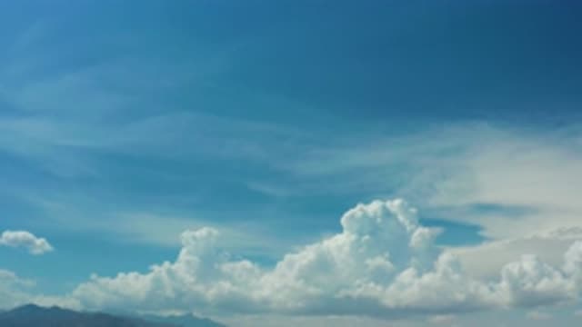 LOS CABOS MEXICO-2020: A View Of A Partly Cloudy Sky With Mountain Tops