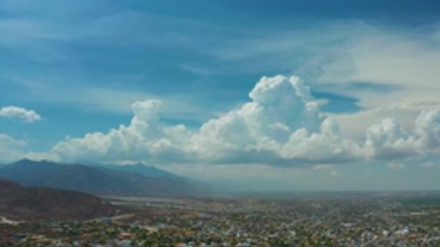 LOS CABOS MEXICO-2020: Aerial View Of The Beautiful Valley Video That Is Low