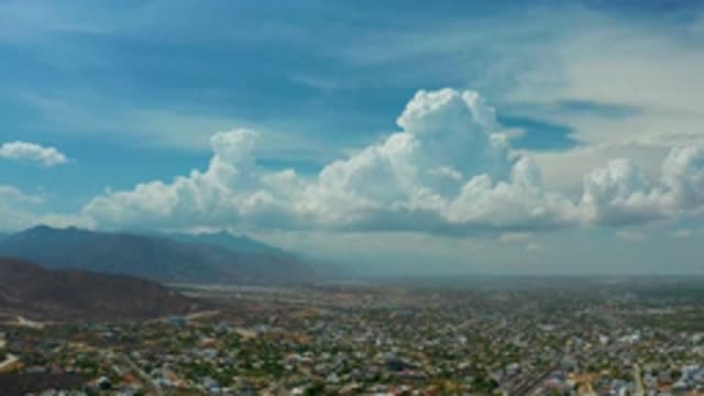 LOS CABOS MEXICO-2020: A City With Large Population Density in the Hills