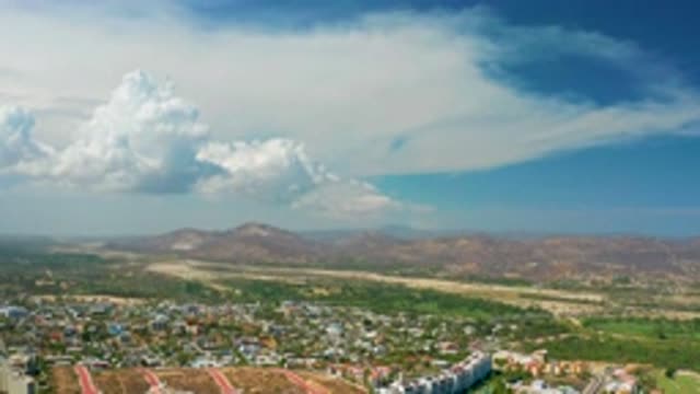 LOS CABOS MEXICO-2020: Aerial View Of The Suburbs
