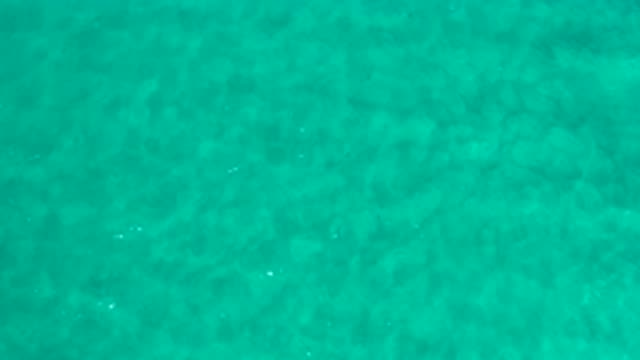 LOS CABOS MEXICO-2020: Bright Green Water Flowing Gently On A Beautiful Clear