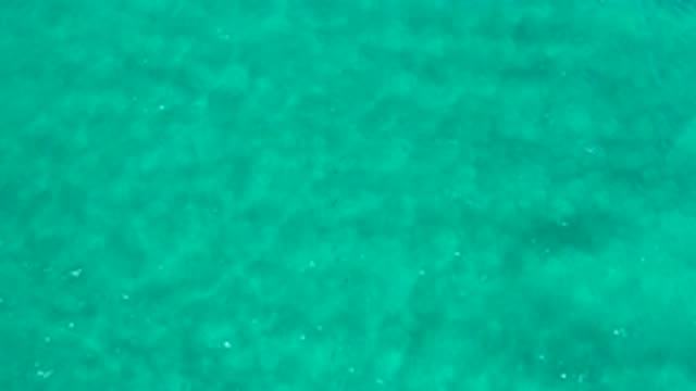 LOS CABOS MEXICO-2020: Animated Aqua Colored Crystal Clear Water With Shimmering