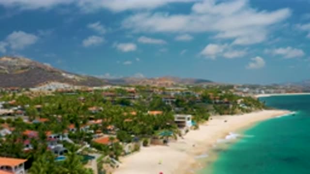 PALMILLA BEACH CABO MEXICO-2020: The Pleasant View Of The Blue Sea And Beach