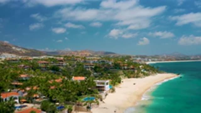 PALMILLA BEACH CABO MEXICO-2020: Overlook Of A Beach With Houses