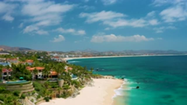 PALMILLA BEACH CABO MEXICO-2020: The Pleasant View Of The Beautiful Sky And Ocean