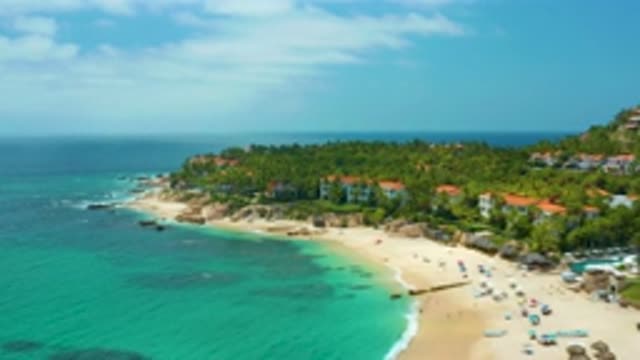 PALMILLA BEACH CABO MEXICO-2020: A Gorgeous View Of The Ocean And The Nearby Homes