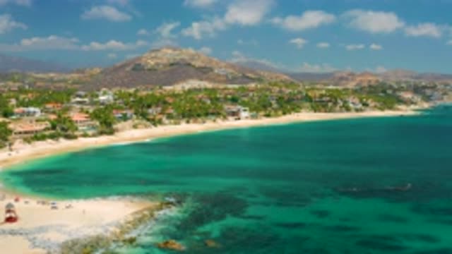 PALMILLA BEACH CABO MEXICO-2020: Top View Of The Beach