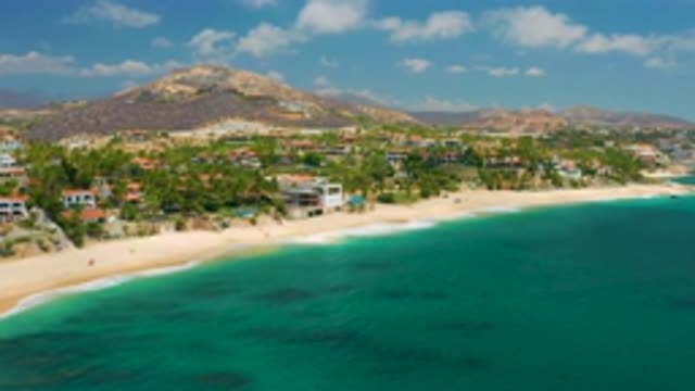 PALMILLA BEACH CABO MEXICO-2020: The Pleasant View Of The Blue Beach With Beach