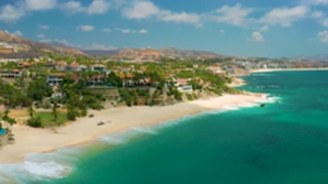 PALMILLA BEACH CABO MEXICO-2020: Peaceful Town Surrounded By A Mountain Range