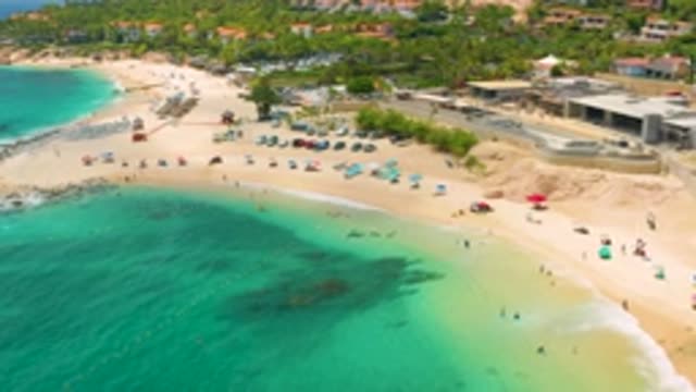 PALMILLA BEACH CABO MEXICO-2020: Vacation Cove Affixed On Scenic Ocean Cove