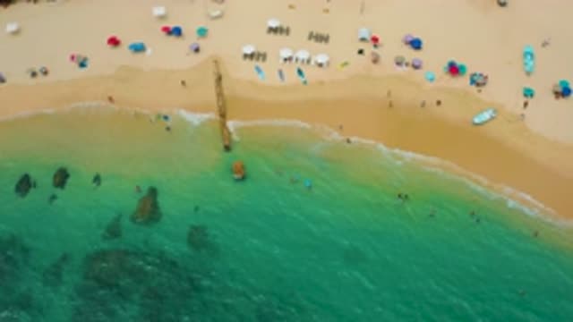 PALMILLA BEACH CABO MEXICO-2020: Crystal Clear Beach During A Sunny Day With