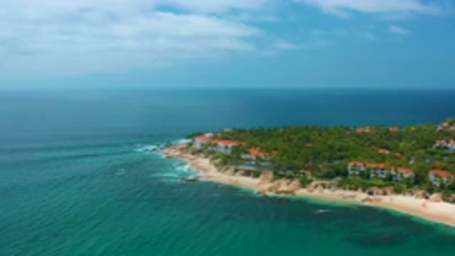 PALMILLA BEACH CABO MEXICO-2020: An Aerial Image Made Of A Beautiful Beach With