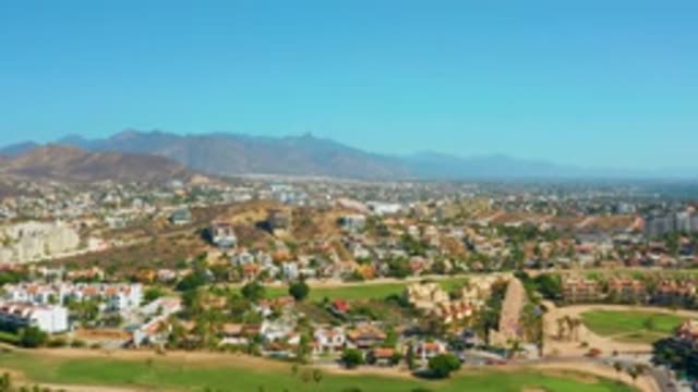 SAN JOSE DEL CABO MEXICO-2020: A Bird's Eye View Of A Town With Mountains In The