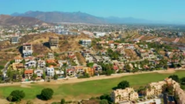 SAN JOSE DEL CABO MEXICO-2020: Wide View From A City On A Sunny Day