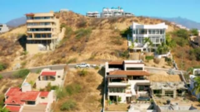 SAN JOSE DEL CABO MEXICO-2020: Overview Of Houses On A Hill