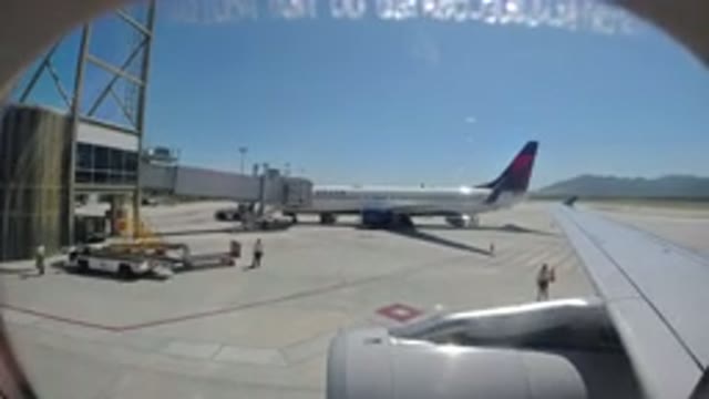 LOS CABOS MEXICO-2019: Airplane At An Airport