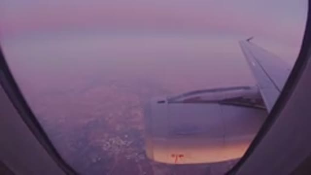 LOS CABOS MEXICO-2019: Looking Outside An Airplane Window Showing A Beautiful