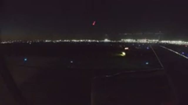 LOS CABOS MEXICO-2019: Window View From Airplane Landing On Runway