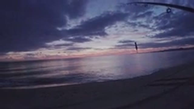 LOS CABOS MEXICO-2019: Relaxing Evening Sunset Fishing Along Sandy Coastline