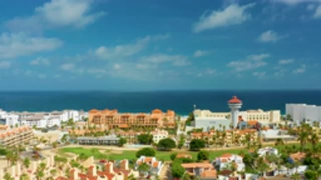 SAN JOSE DEL CABO MEXICO-2020: Big City With Tall Beautiful Buildings