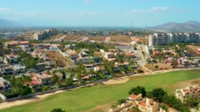 SAN JOSE DEL CABO MEXICO-2020: View Of An Urban Area With A Mountain Background