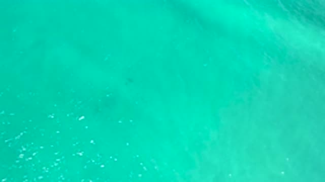 SAN JOSE DEL CABO MEXICO-2020: Beautiful Green Water Ripples Slowly Over Small