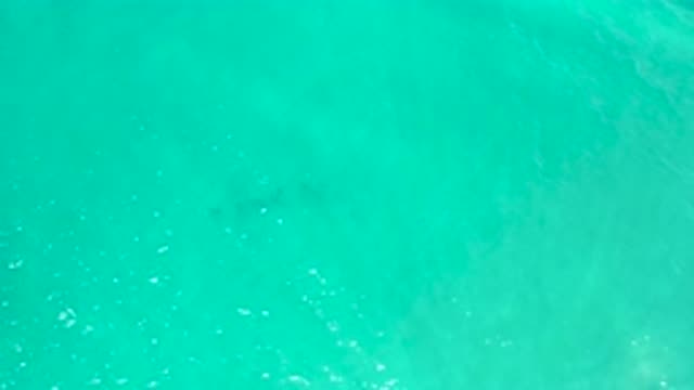 SAN JOSE DEL CABO MEXICO-2020: Cyan Beach Water Top View