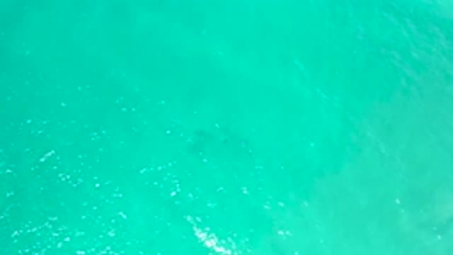 SAN JOSE DEL CABO MEXICO-2020: Bright Sunlight Blue Crystal Clear Sea Water With Gentle Waves