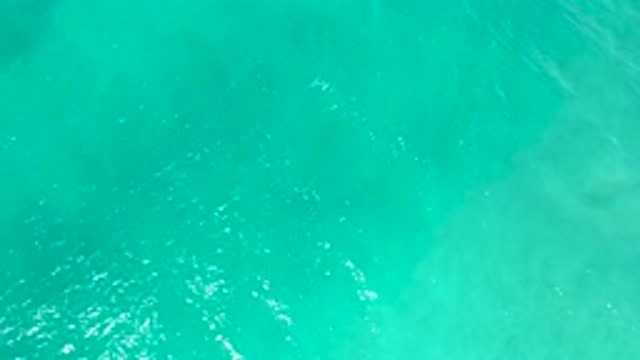 SAN JOSE DEL CABO MEXICO-2020: Clear Blue Ocean Water with Gentle Waves