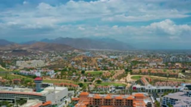 SAN JOSE DEL CABO MEXICO-2020: Postcard Of A Colorful Town Located Near