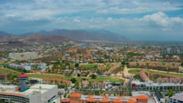 SAN JOSE DEL CABO MEXICO-2020: A Large City With Lots Of Buildings Spread Out