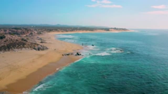 SHIPWRECKS BEACH BCS MEXICO-2020: With White Cloud Up Above