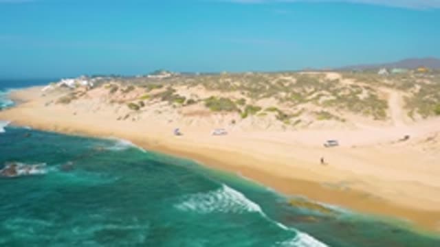 SHIPWRECKS BEACH BCS MEXICO-2020: Beach Looks Beautiful With Few People And