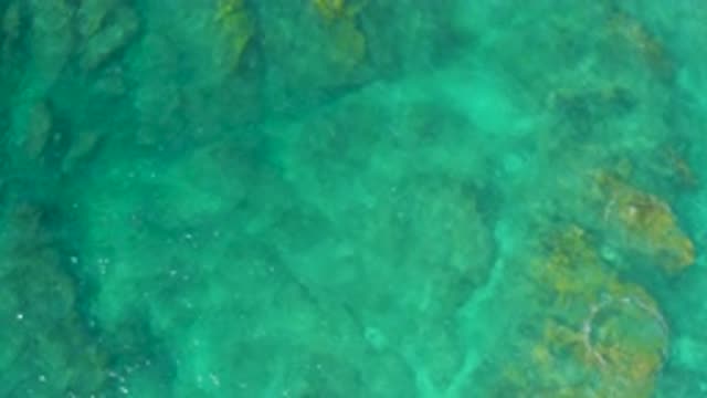 SHIPWRECKS BEACH BCS MEXICO-2020: Crystal Clear Aqua Water Gently Ripples Over A