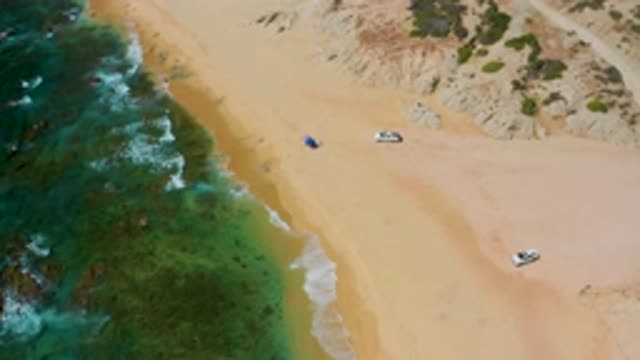 SHIPWRECKS BEACH BCS MEXICO-2020: The View While Flying Over Not So Deserted