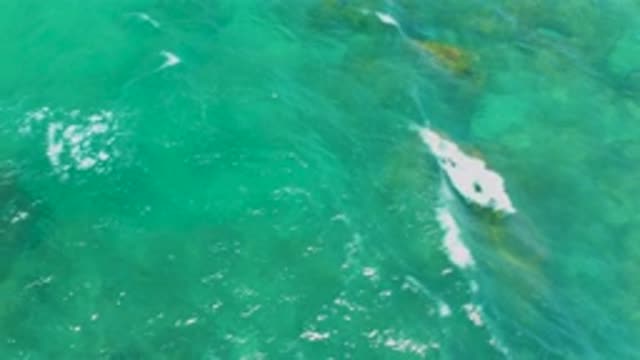 SHIPWRECKS BEACH BCS MEXICO-2020: A Hard Strong Rock Sinks Into Mild Waves