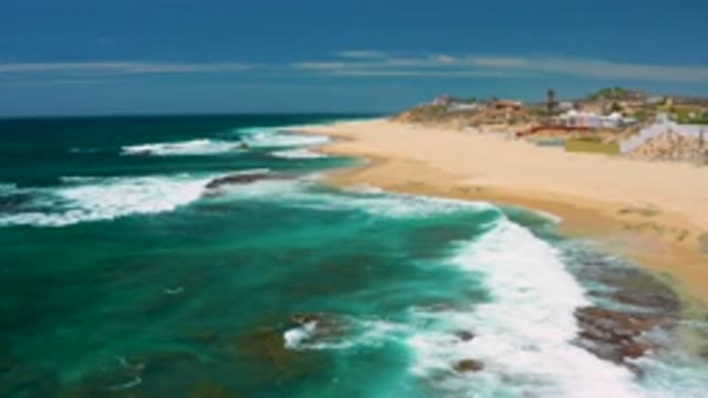 SHIPWRECKS BEACH BCS MEXICO-2020: Amazing Sea Water With Mild Waves Coming With
