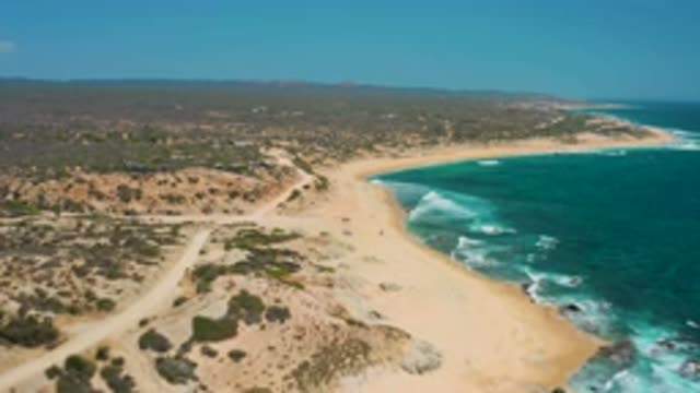 SHIPWRECKS BEACH BCS MEXICO-2020: The Sea View Near Land With Trees