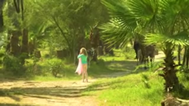 SAN JOSE DEL CABO MEXICO-2020: Young Girl Enjoying Fresh Tropical Air On Trail