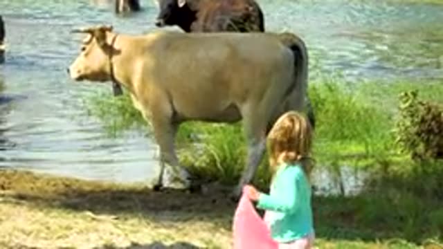 SAN JOSE DEL CABO MEXICO-2020: Cute Young Girl Holding Pink Cloth Showing It To