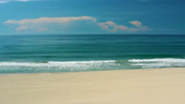 SAN JOSE DEL CABO MEXICO-2020: Soft Sand Beach With Blue Clear Sea Water White