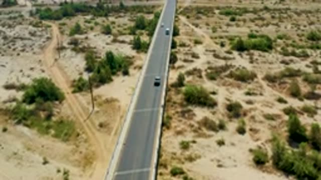 SAN JOSE DEL CABO MEXICO-2020: People Driving On A Long Stretch Of Highway In