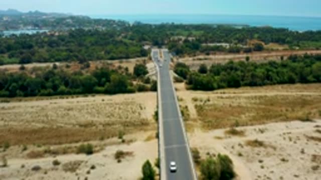 SAN JOSE DEL CABO MEXICO-2020: Highway Collapses Lanes In Half Through Scenic